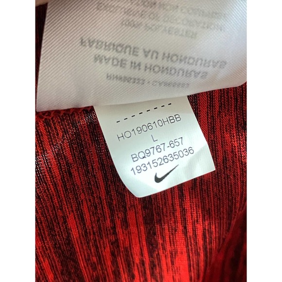 The Nike Tee Dri-Fit 3/4 Sleeve Mens Large Blue BSBL Baseball Swoosh T-Shirt - Picture 3 of 11